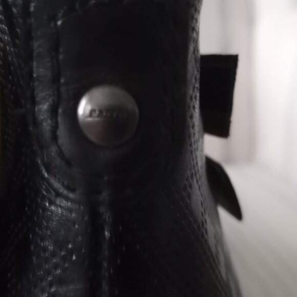 'earth' Emerald Black Leather Boot Size 8.5B NWOB - Picture 6 of 13